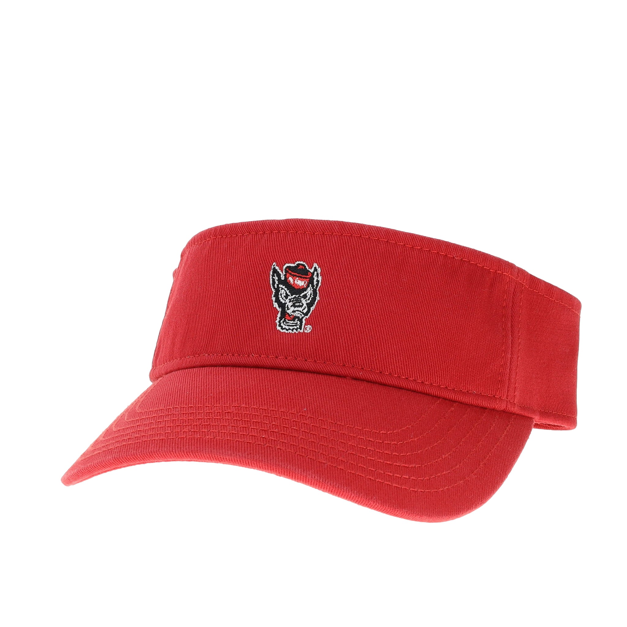 NC State Wolfpack Legacy Wolfhead Red Visor