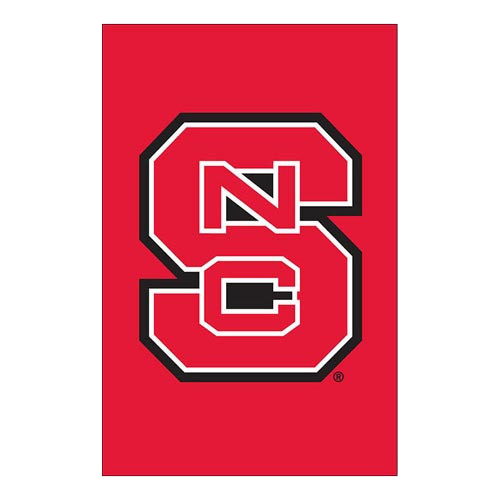 NC State Wolfpack Red Decorative Block S Garden Flag
