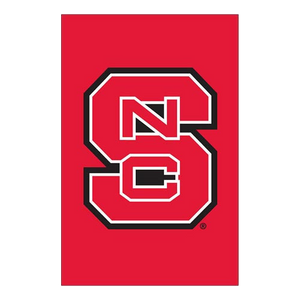 NC State Wolfpack Red Decorative Block S Garden Flag