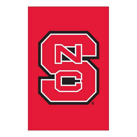 NC State Wolfpack Red Decorative Block S Garden Flag