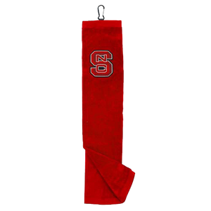 NC State Wolfpack Red Embroidered Tri-Fold Towel