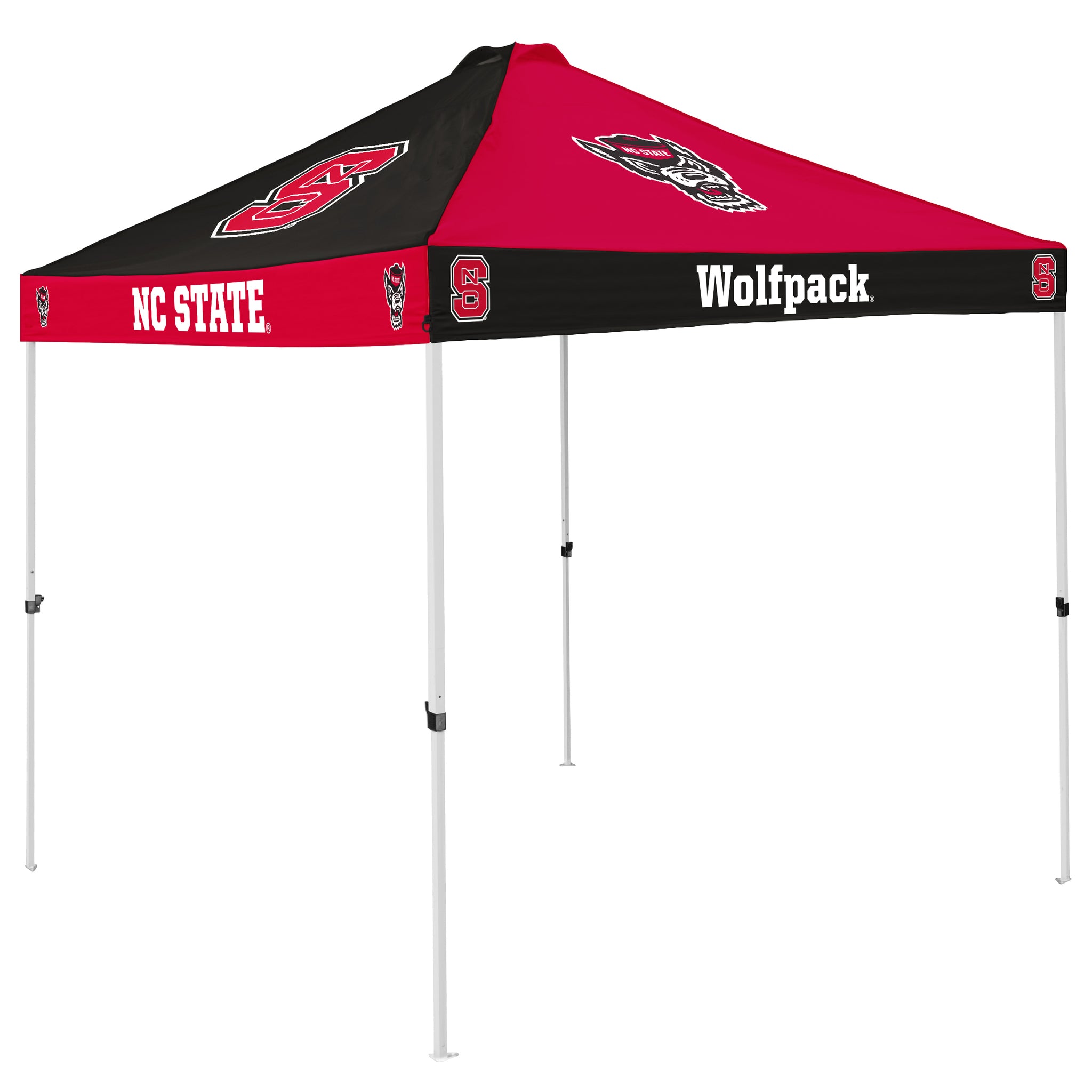 NC State Wolfpack 9x9 Checkerboard Wolfhead and Block S Tent