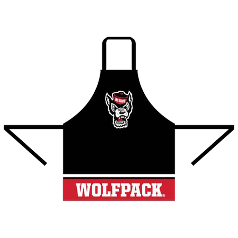 NC State Wolfpack Black and Red Wolfhead Apron