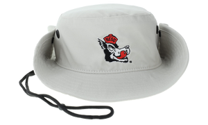 NC State Wolfpack Legacy Khaki Cool Fit Slobbering Wolf Boonie Hat