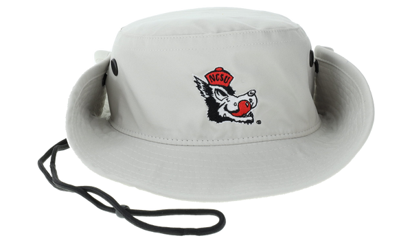 NC State Wolfpack Legacy Khaki Cool Fit Slobbering Wolf Boonie Hat