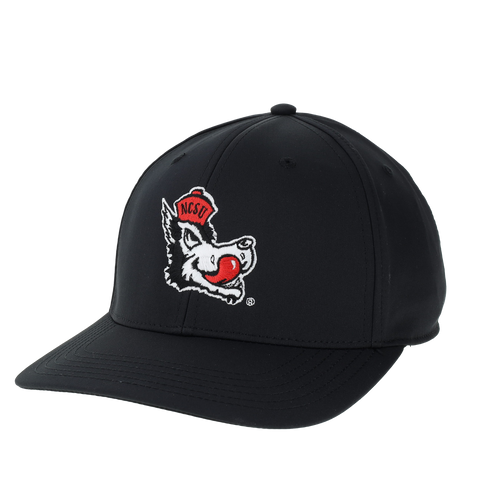 NC State Wolfpack Legacy Black Slobbering Wolf Stretch Fit Hat