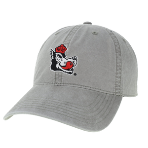 NC State Wolfpack Legacy Women's Storm Grey Slobbering Wolf Adjustable Hat
