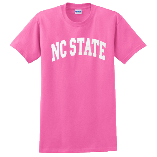 NC State Wolfpack Youth Pink Arch T-Shirt
