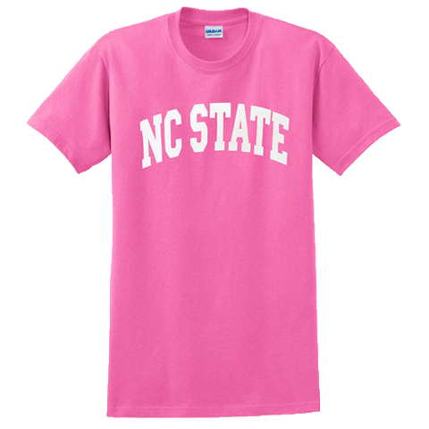 NC State Wolfpack Youth Pink Arch T-Shirt