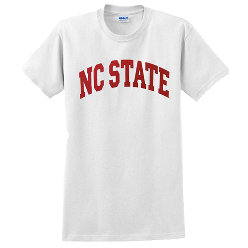 nc state gear NC State Wolfpack White Arch T-Shirt 3XL