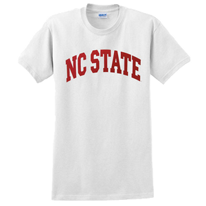 NC State Wolfpack Youth White Arch T-Shirt