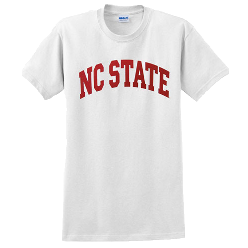 NC State Wolfpack Youth White Arch T-Shirt