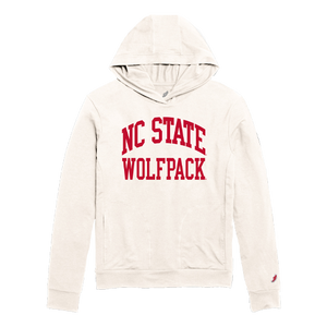 NC State Wolfpack Off-White Lightweight Jersey Hoodie