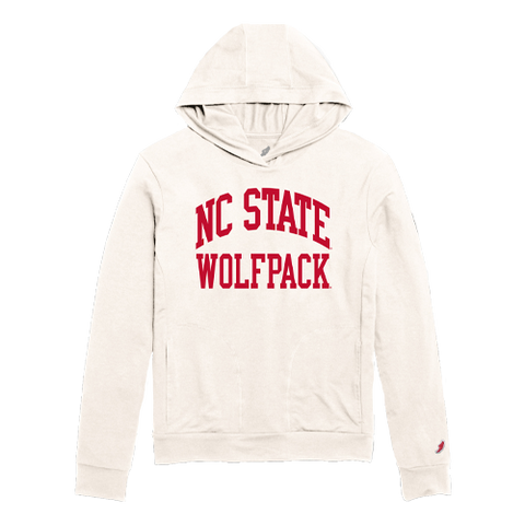 NC State Wolfpack Off-White Lightweight Jersey Hoodie