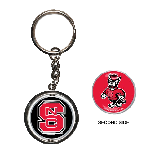 NC State Wolfpack Spinner Key Ring