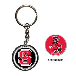 NC State Wolfpack Spinner Key Ring