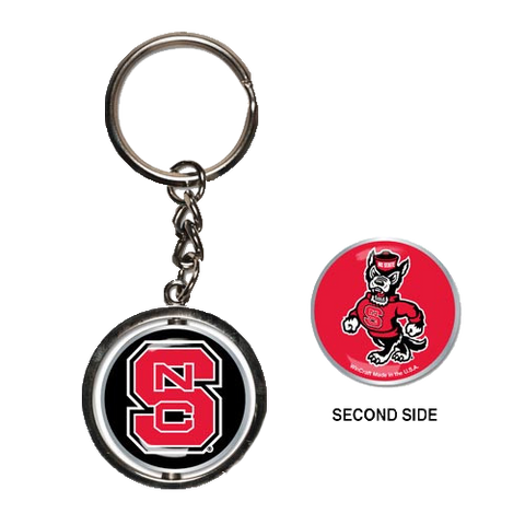 NC State Wolfpack Spinner Key Ring