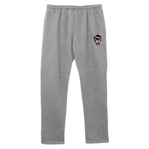 NC State Wolfpack Heather Grey Wolfhead Benchmark Sweatpants