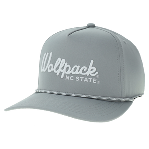 NC State Wolfpack Light Grey "Caddy" Adjustable Snapback Hat