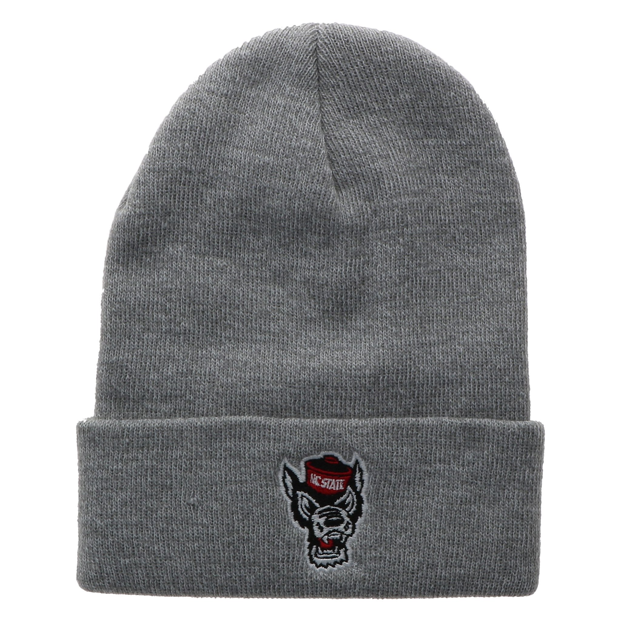 NC State Wolfpack Grey Marled Wolfhead Cuffed Beanie