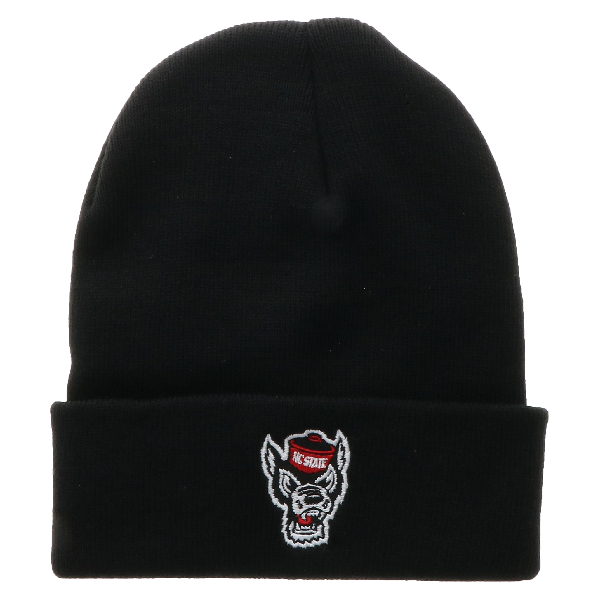 NC State Wolfpack Youth Black Wolfhead Cuffed Beanie