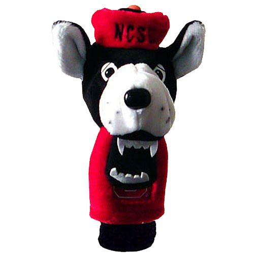 NC State Wolfpack Plush Wolf Mascot Jumbo Golf Headcover