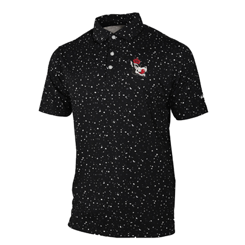 NC State Wolfpack Columbia Black Slobbering Wolf Windy Path Polo