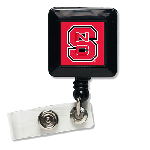 NC State Wolfpack Square Retractable Badge Holder