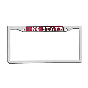 NC State Wolfpack Mirror Domed Top Only License Plate Frame