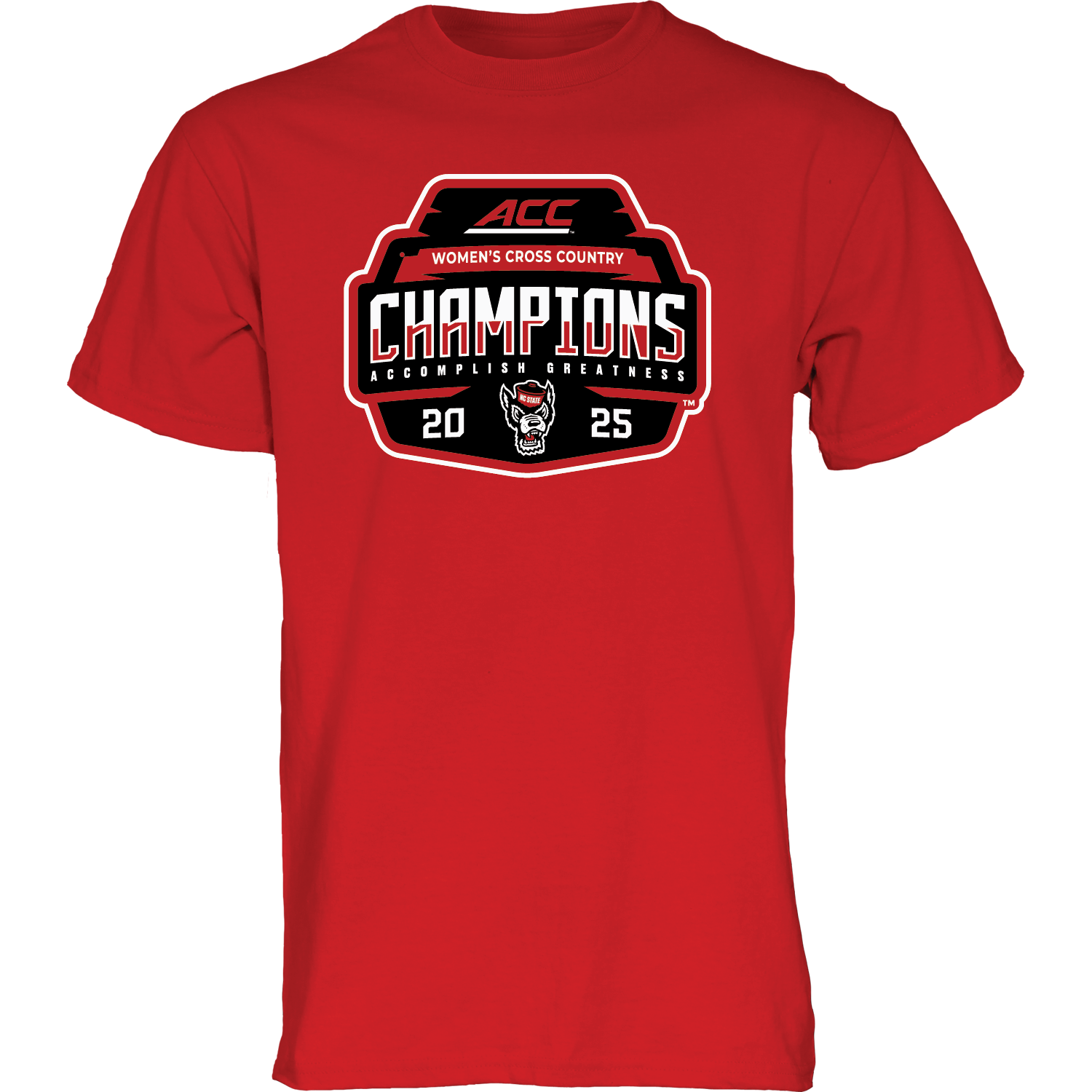 NC State Wolfpack 2025 ACC Cross Country Champions Women's Locker Room T-Shirt