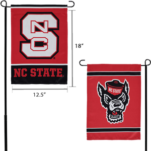 NC State Wolfpack 12.5x18 2-Sided Garden Flag
