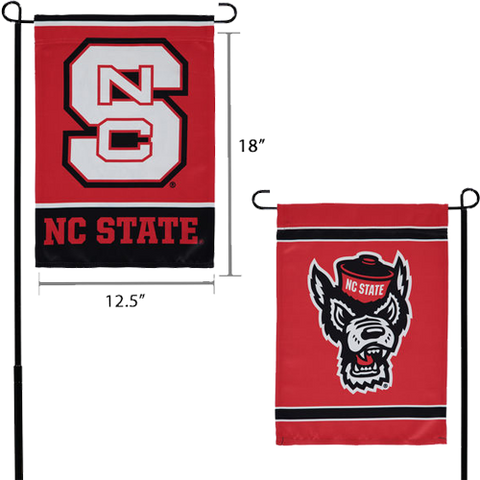 NC State Wolfpack 12.5x18 2-Sided Garden Flag
