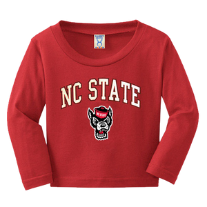 NC State Wolfpack Toddler Red Signature Wolfhead Long Sleeve T-Shirt