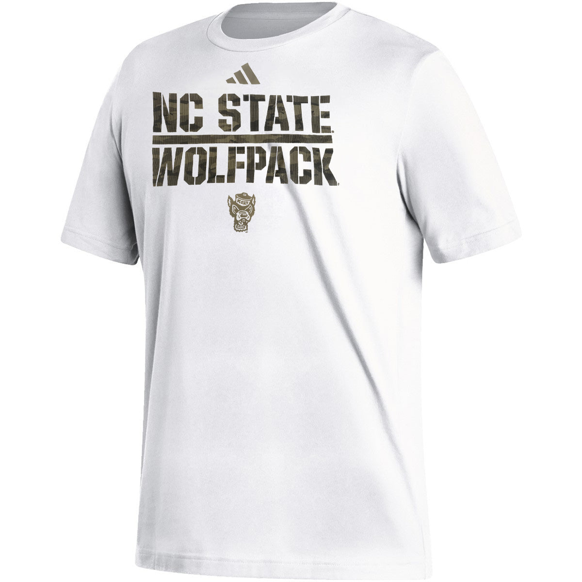 NC State Wolfpack Adidas 2023 Pregame White T-shirt