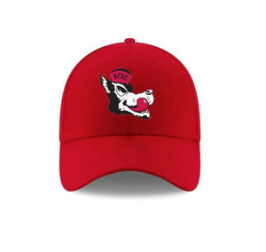 NC State Wolfpack New Era 39Thirty Red Slobbering Wolf Fitted Hat