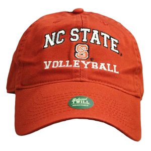 NC State Wolfpack Volleyball Red Relaxed Fit Adjustable Hat