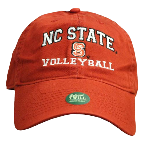 NC State Wolfpack Volleyball Red Relaxed Fit Adjustable Hat
