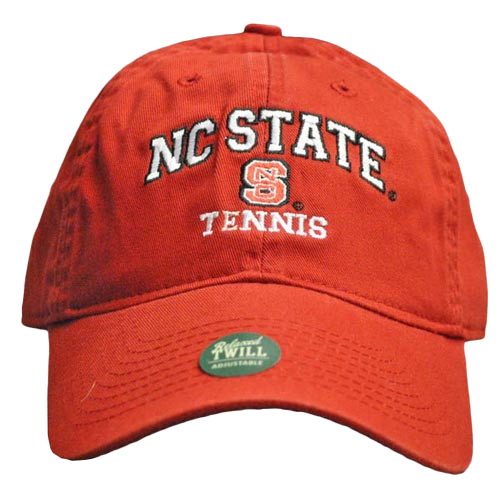 NC State Wolfpack Tennis Red Relaxed Fit Adjustable Hat