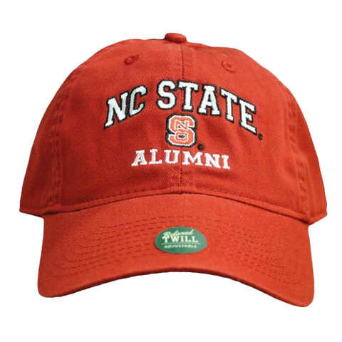 NC State Wolfpack Alumni Red Relaxed Fit Adjustable Hat