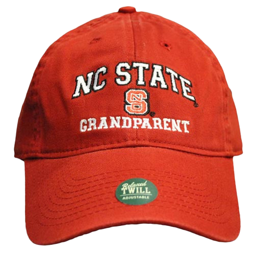 NC State Wolfpack Grandparent Red Relaxed Fit Adjustable Hat