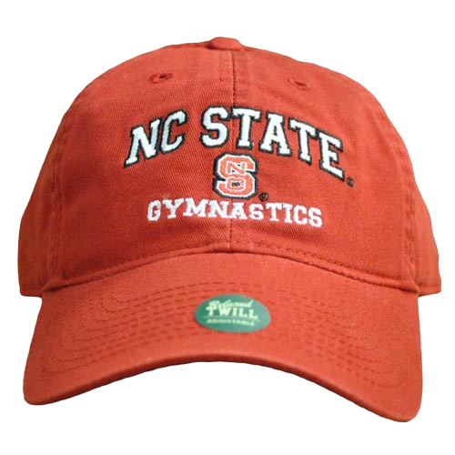 NC State Wolfpack Gymnastics Red Relaxed Fit Adjustable Hat