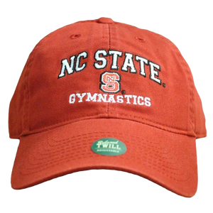 NC State Wolfpack Gymnastics Red Relaxed Fit Adjustable Hat
