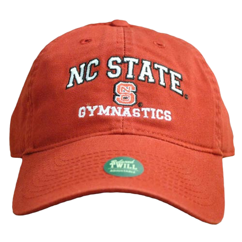 NC State Wolfpack Gymnastics Red Relaxed Fit Adjustable Hat