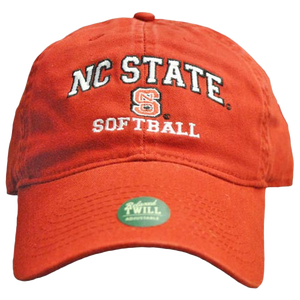NC State Wolfpack Softball Red Relaxed Fit Adjustable Hat