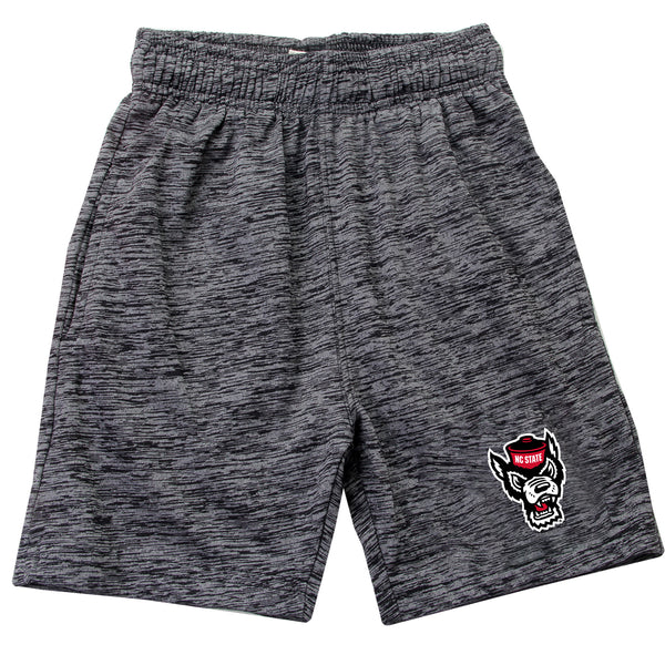 NC State Wolfpack Youth Black Cloudy Shorts