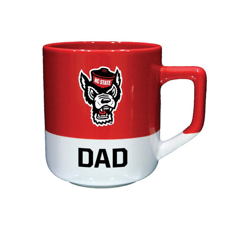 NC State Wolfpack 20oz Red & White Wolfhead Dad Mug