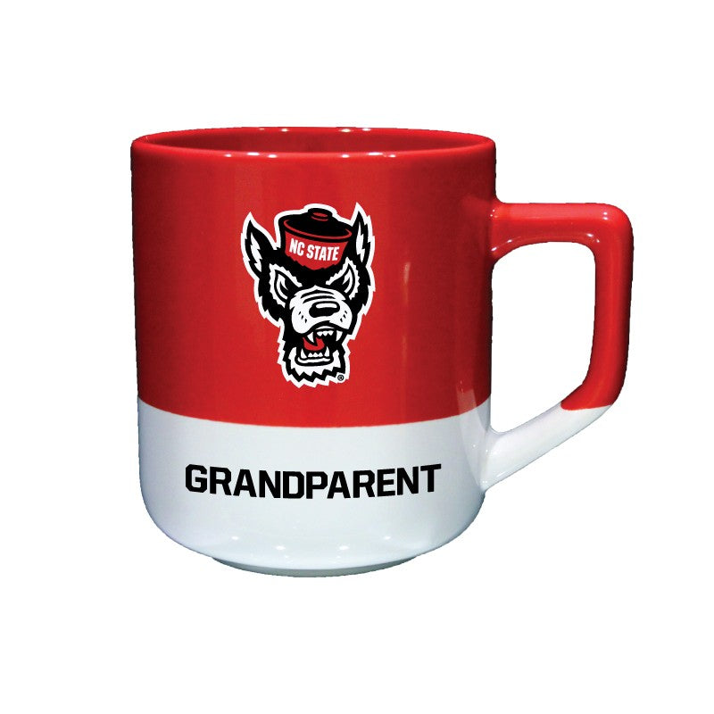 NC State Wolfpack 20oz Red & White Wolfhead Grandparent Mug