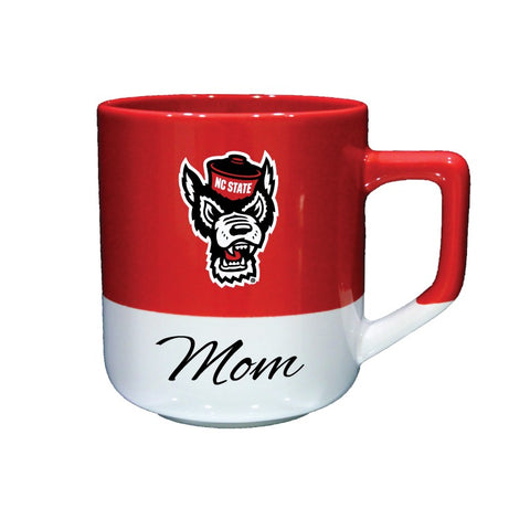 NC State Wolfpack 20oz Red & White Wolfhead Mom Mug