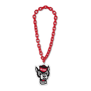 NC State Wolfpack Big Neck Wolfhead Chain Necklace