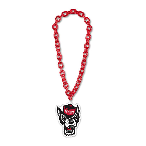 NC State Wolfpack Big Neck Wolfhead Chain Necklace